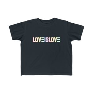 LOVE IS LOVE - Toddler's Fine Jersey Tee - Black