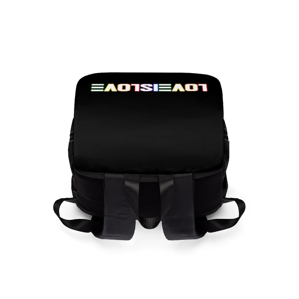 LOVE IS LOVE - Unisex Casual Shoulder Backpack - Image 4