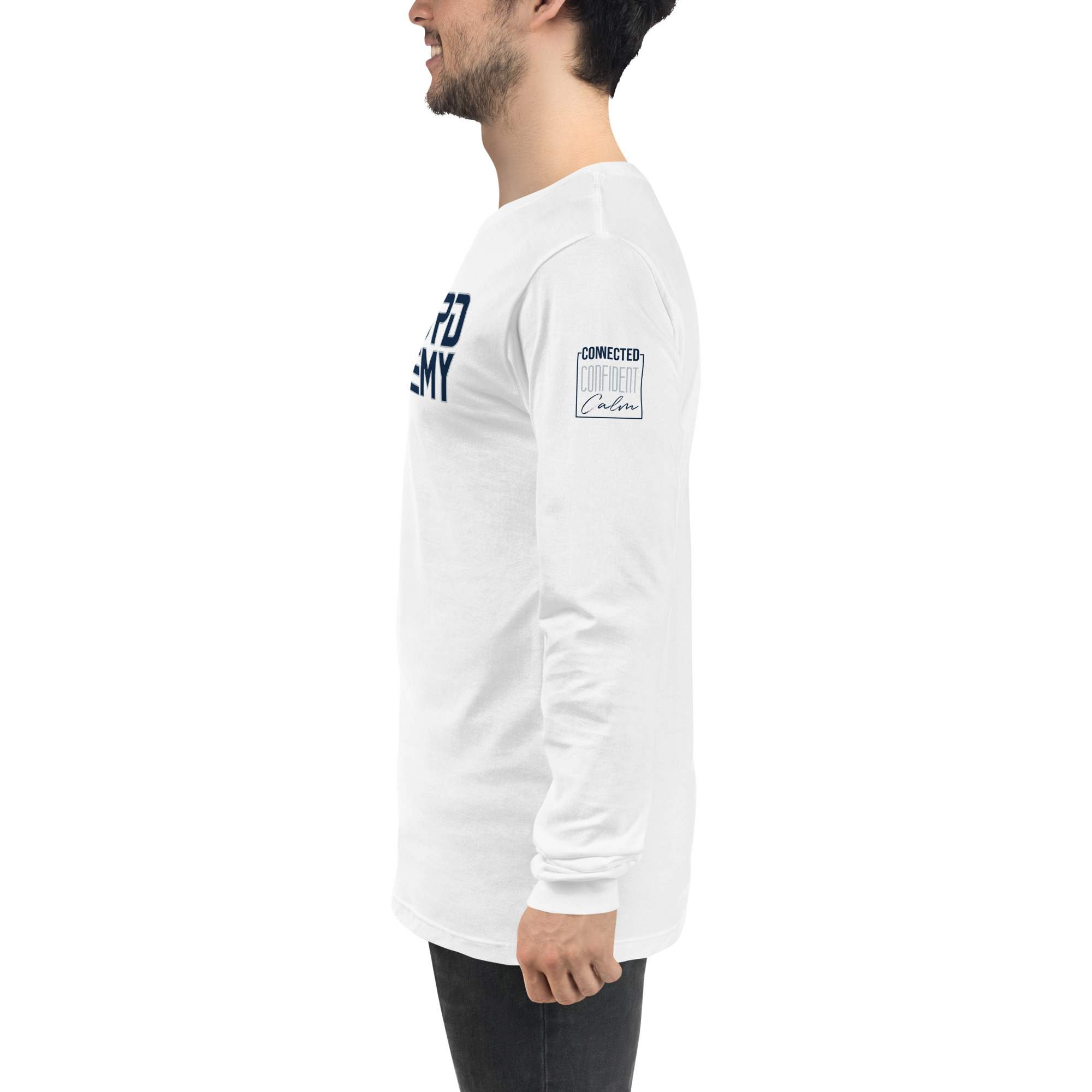 Bedford Academy - Unisex Long Sleeve Tee - White - Image 3